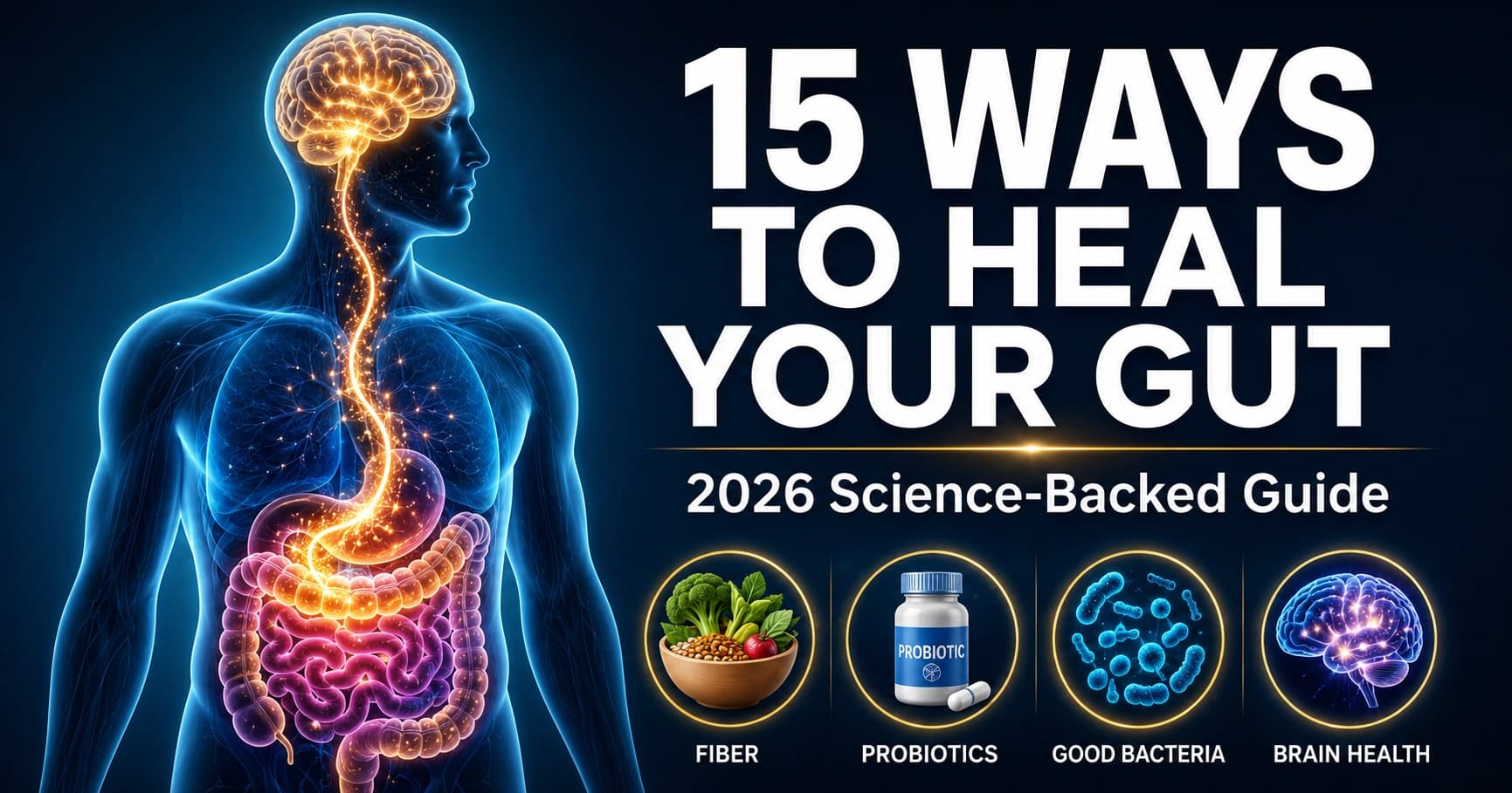 Gut Microbiome: 15 Science-Backed Ways to Heal Your Gut Health in 2026
