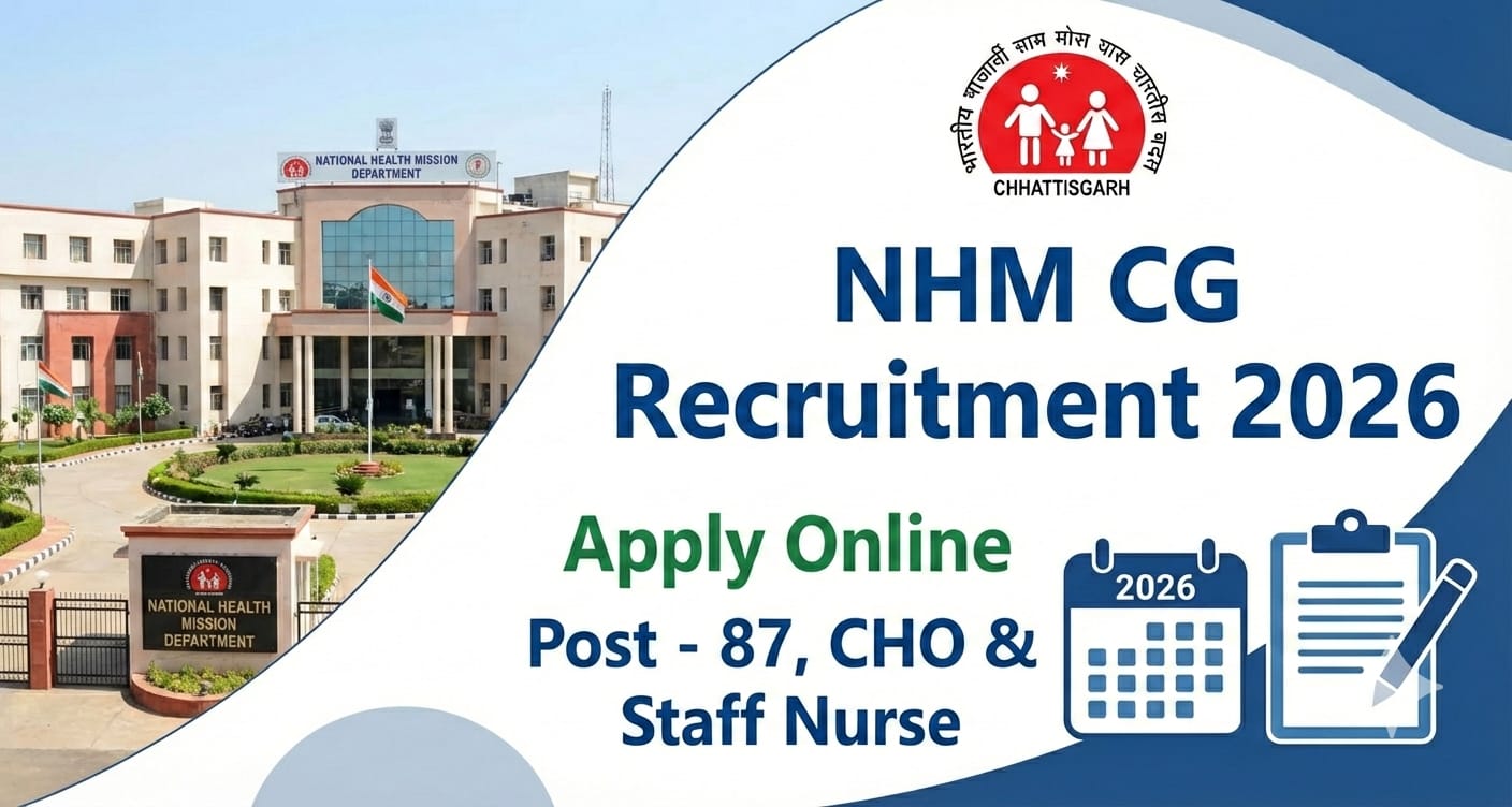 NHM CG Recruitment 2026: Apply Online for 1344 Nursing Officer, Staff Nurse, ANM & Paramedical Posts (Balodabazar)